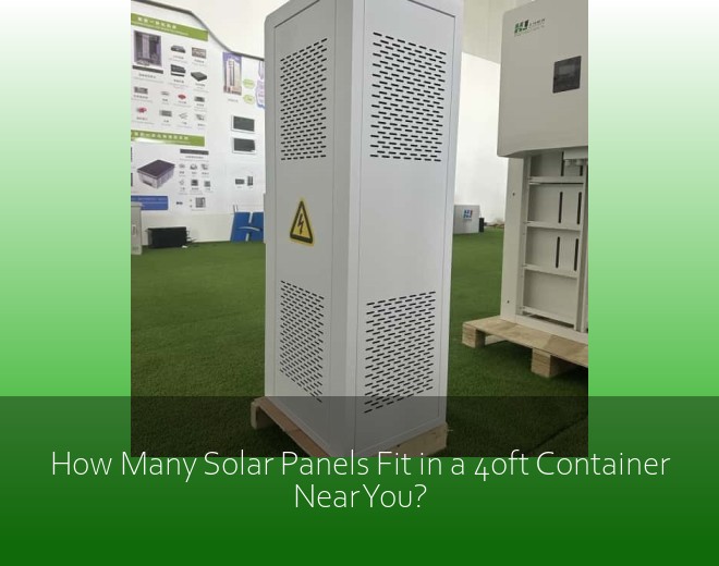 How Many Solar Panels Fit in a 40ft Container Near You?